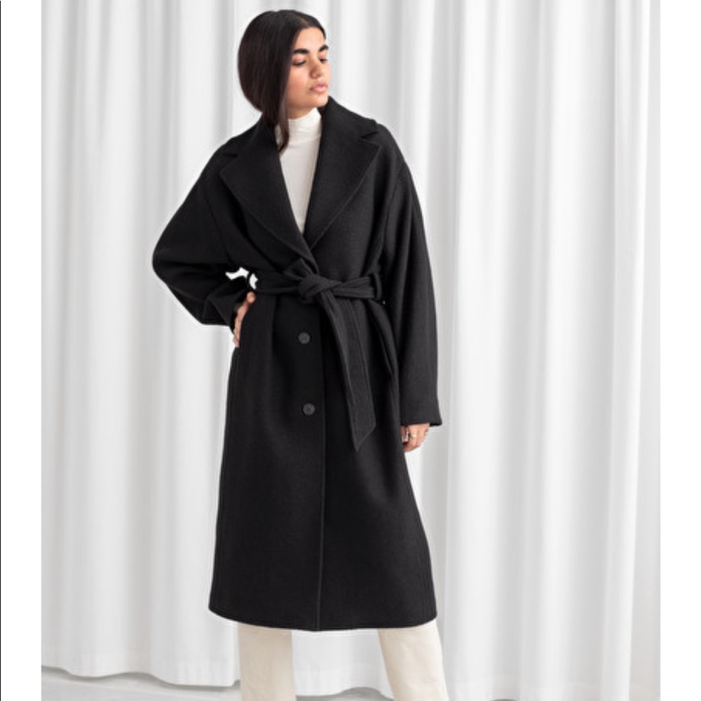 & Other Stories black wool coat